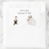 Sticker Vintage Wedding Bride Groom Church Service (Tasche)