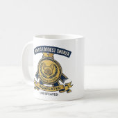 Sticker Weltlautester Schnarcher Frenchie Trophy Kaffeetasse (Vorderseite Links)