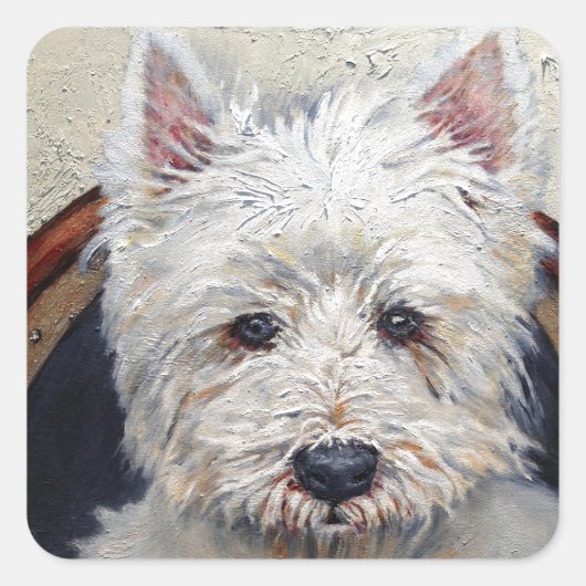 Sticker West Highland Terrier (Vorderseite)