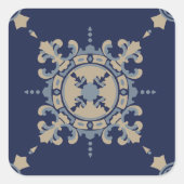 Sticker with blue tile design of Mexico (Vorderseite)