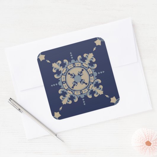 Sticker with blue tile design of Mexico (Umschlag)