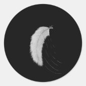 Sticker with feather (Vorderseite)