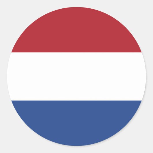 Sticker with Flag of Netherlands (Vorderseite)