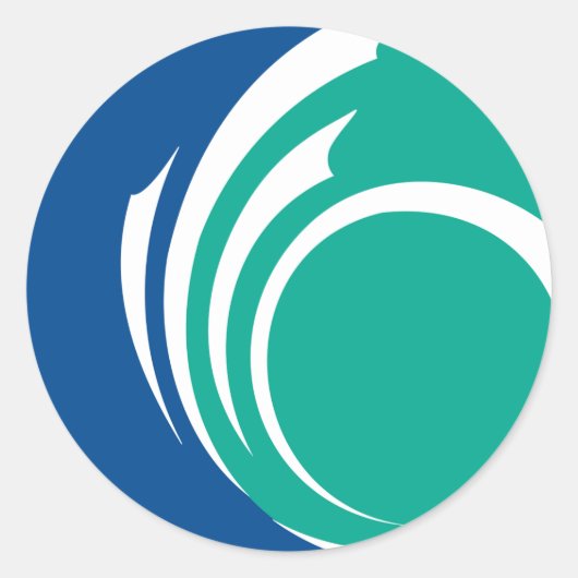 Sticker with Flag of Ottawa, Canada (Vorderseite)