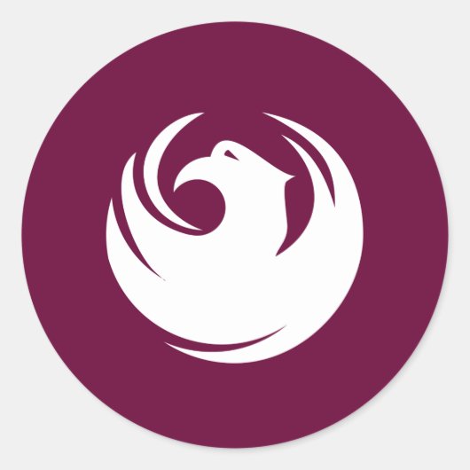 Sticker with Flag of Phoenix City, Arizona (Vorderseite)