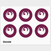 Sticker with Flag of Phoenix City, Arizona (Blatt)
