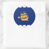 Sticker with Flag of Quebec City, Canada (Tasche)