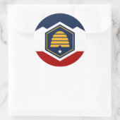 Sticker with Flag of Utah, USA (Tasche)