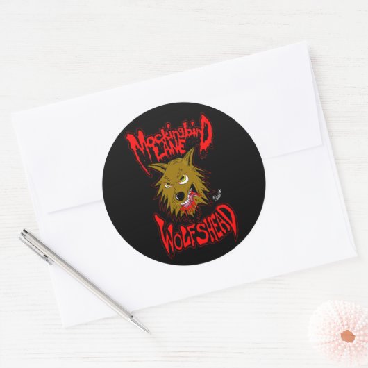 Sticker "Wolfshead" von Mockingbird Lane (Umschlag)