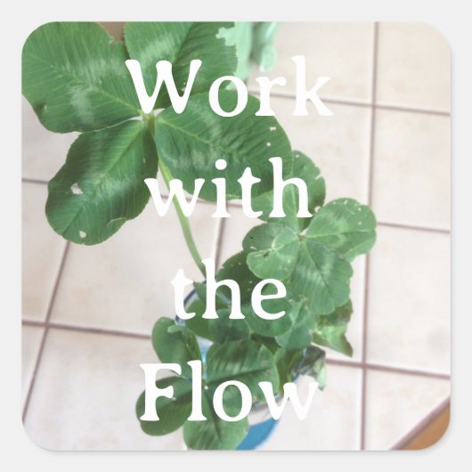 Sticker - Work with the Flow (Vorderseite)