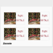 STICKER ZU SAGEN **MERRY CHRISTMAS** "ITALIENISCHE (Blatt)