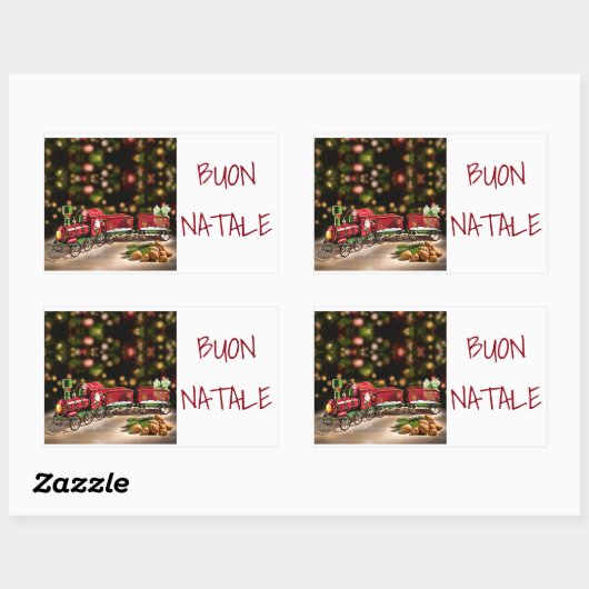 STICKER ZU SAGEN **MERRY CHRISTMAS** "ITALIENISCHE (Blatt)