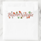 STICKER ZU SAGEN **MERRY CHRISTMAS** "ITALIENISCHE (Tasche)