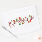 STICKER ZU SAGEN **MERRY CHRISTMAS** "ITALIENISCHE (Umschlag)