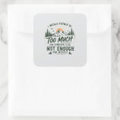 Sticker 'Zu viel für dich' (Tasche)