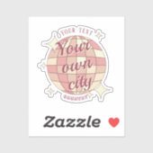 Sticker Zuhause Stadt Lieblingsstadtdekor (Blatt)