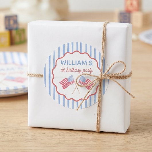 Sticker zum 4. Juli Jungen-Geburtstag