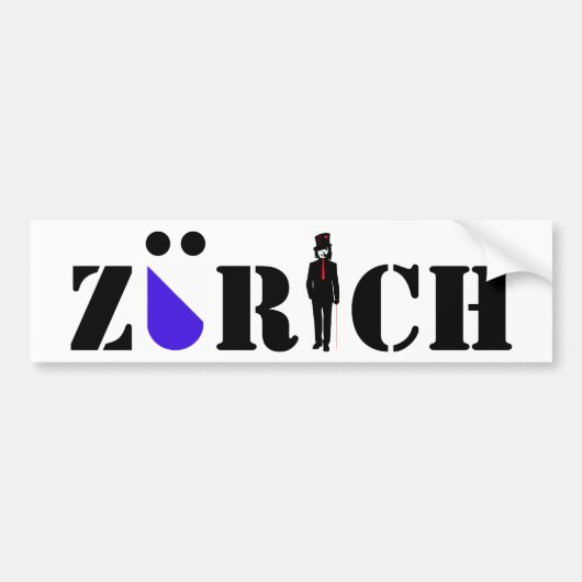 sticker zürich autoaufkleber (Vorne)