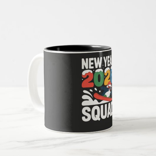 Sticker Zweifarbige Tasse (Vorderseite Links)