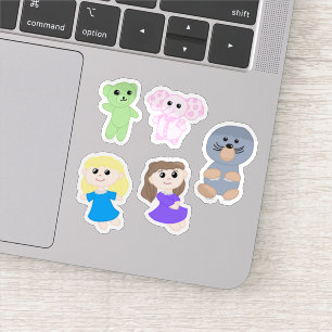 Stickerbogen - Samantha, Stacy & Freunde Aufkleber