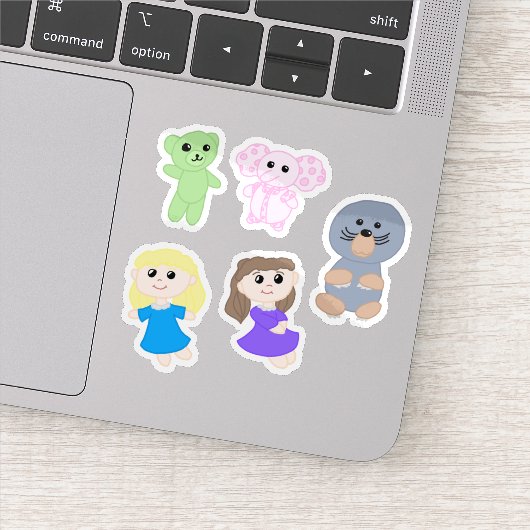 Stickerbogen - Samantha, Stacy & Freunde Aufkleber (Detail)