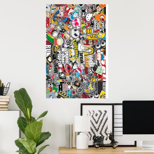 Stickerbombe Poster (Heimbüro)