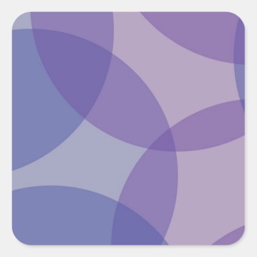 STICKERBOX : Heiliges Lila SchreibenAuf Blumenmust Quadratischer Aufkleber (Vorderseite)