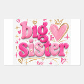 StickerCute Big Sister Sticker – Süßes Geschenk fü (Vorderseite)