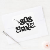 Stickerei 808 quadratischer aufkleber (Umschlag)