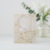 Stickerei Crazy Quilt Panel Nr. 6 Postkarte (Stehend Vorderseite)