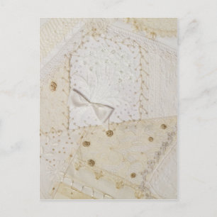 Stickerei Crazy Quilt Panel Nr. 6 Postkarte