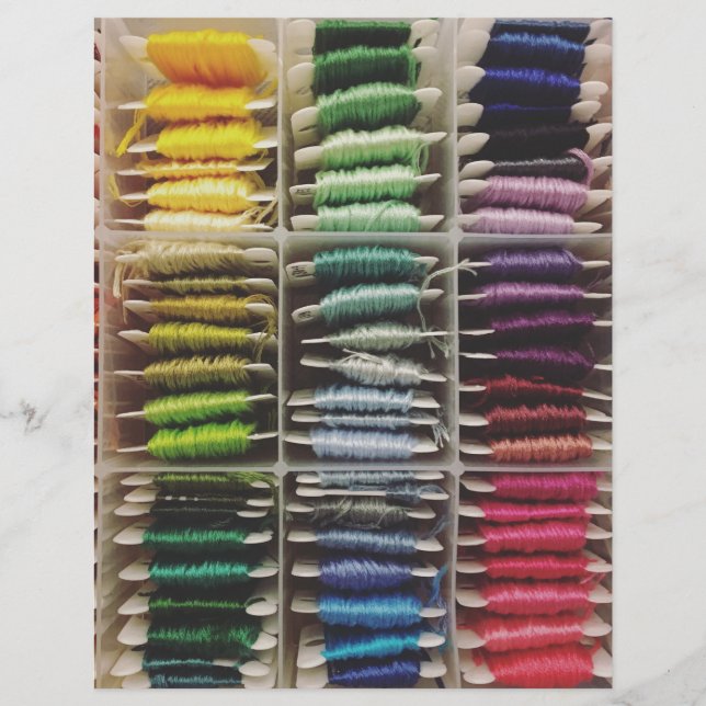 Stickerei Floss Regenbogen (Vorderseite)