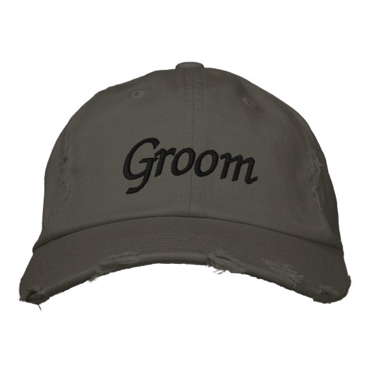 Stickerei Geschenke Groom Hat | Kappe (Vorderseite)