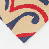 Stickerei: Ikat-Stoffmuster Fleecedecke (Ecke)