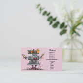 Stickerei-Karte Visitenkarte (Stehend Vorderseite)