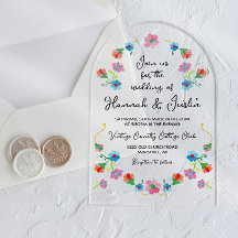 Stickerei mexikanische Fiesta Floral Wedding