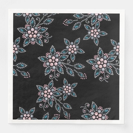 Stickerei mit Perlen und Perlen. Serviette (Vorderseite)