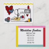 Stickerei - Mode - Seamstress - SRF Visitenkarte (Vorne/Hinten)