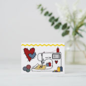 Stickerei - Mode - Seamstress - SRF Visitenkarte (Stehend Vorderseite)