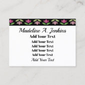 Stickerei - Mode - Seamstress Visitenkarte (Rückseite)