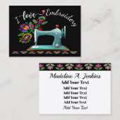 Stickerei - Mode - Seamstress Visitenkarte (Vorne/Hinten)