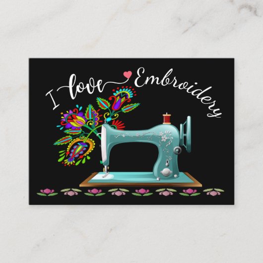 Stickerei - Mode - Seamstress Visitenkarte (Vorderseite)