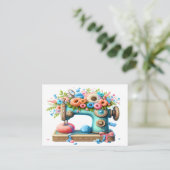 Stickerei / Nähen / Seamress Visitenkarte (Stehend Vorderseite)