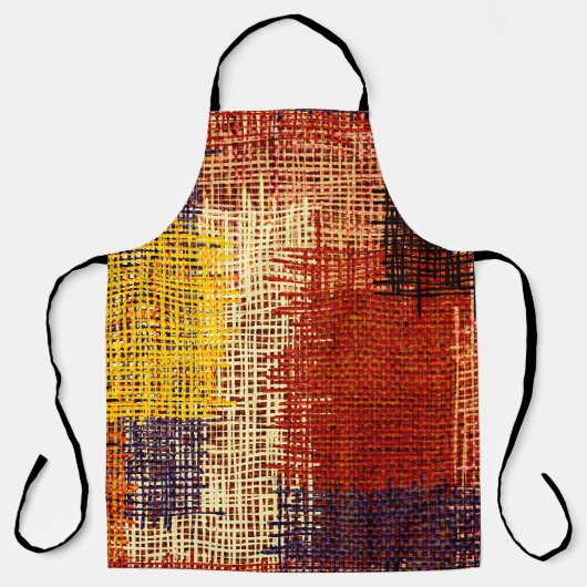 Stickerei - nahtloser Ziergegenstand. Farbige Lini Schürze (Vorderseite)