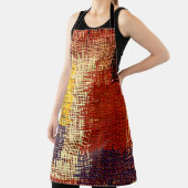 Stickerei - nahtloser Ziergegenstand. Farbige Lini Schürze (InSitu)