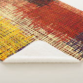 Stickerei - nahtloser Ziergegenstand. Farbige Lini Sherpadecke (3/4)