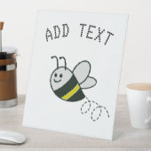 Stickerei Niedliche BienenBaby-Dusche Sockelschild (In Situ)