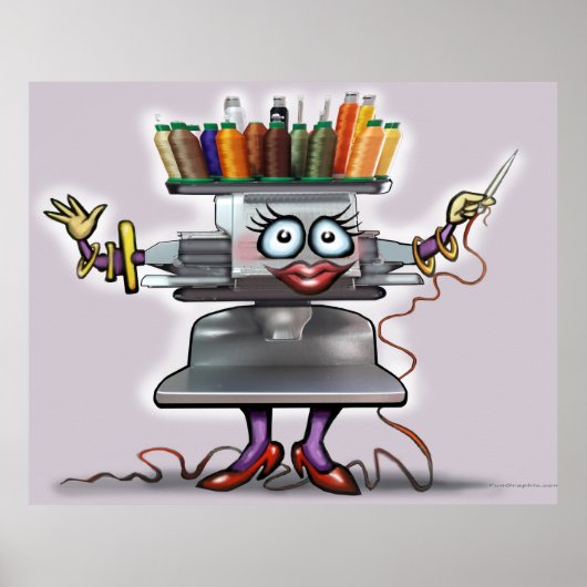 Stickerei Poster (Vorne)