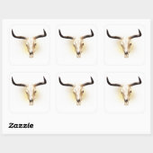 Stickerei Quadratischer Aufkleber (Blatt)