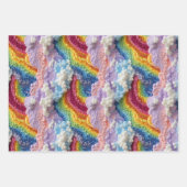 Stickerei Rainbow, Sky und Cloud Design Geschenkpapier Set (Vorderseite 3)